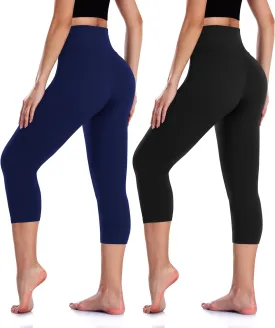 4 Pack Leggings for Women Butt Lift High Waisted Tummy Control No See-Through Yoga Pants Workout Running Leggings