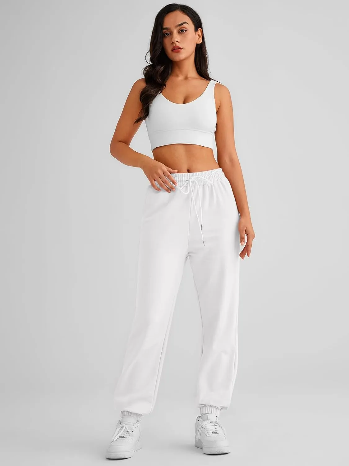 AUTOMET Women's Cinch Bottom Sweatpants Athletic Joggers Lounge Pants with Pockets