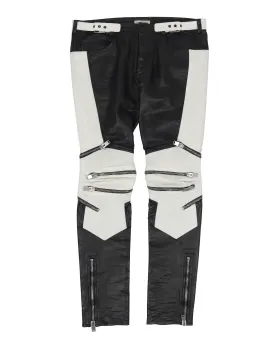 Black/White Leather Moto Pant (2013)