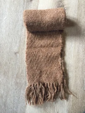 Brown alpaca scarf