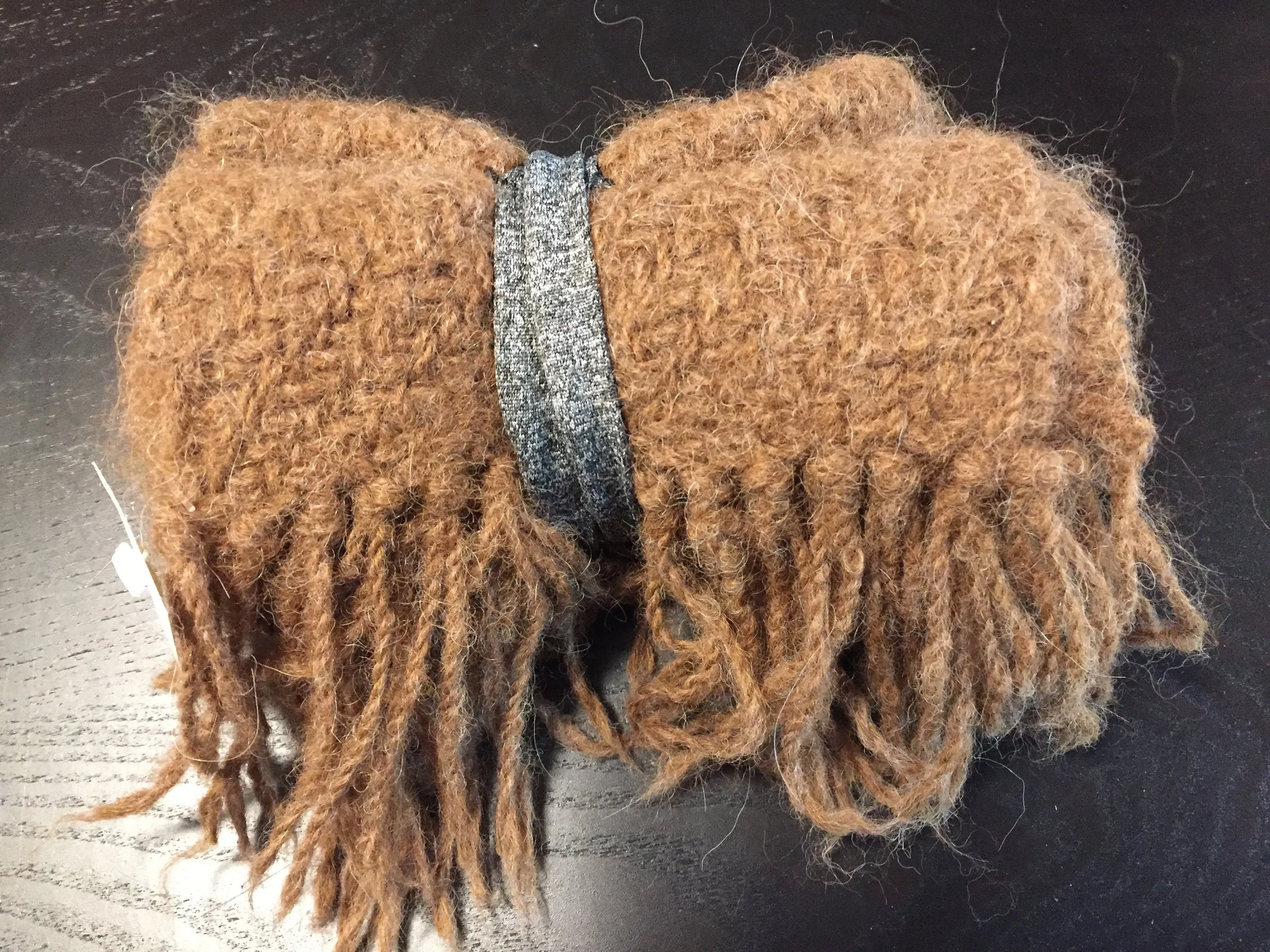 Brown alpaca scarf