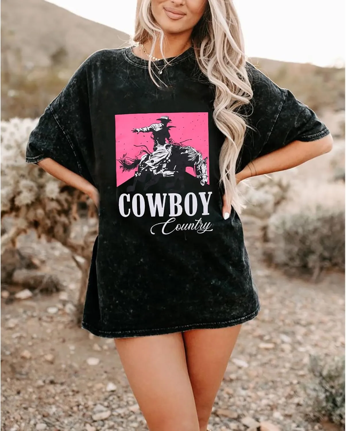Cowboy Shirts for Women Western Vintage Rodeo T-Shirt Retro Bull Skull Graphic Tees Summer Casual Short Sleeve Tops