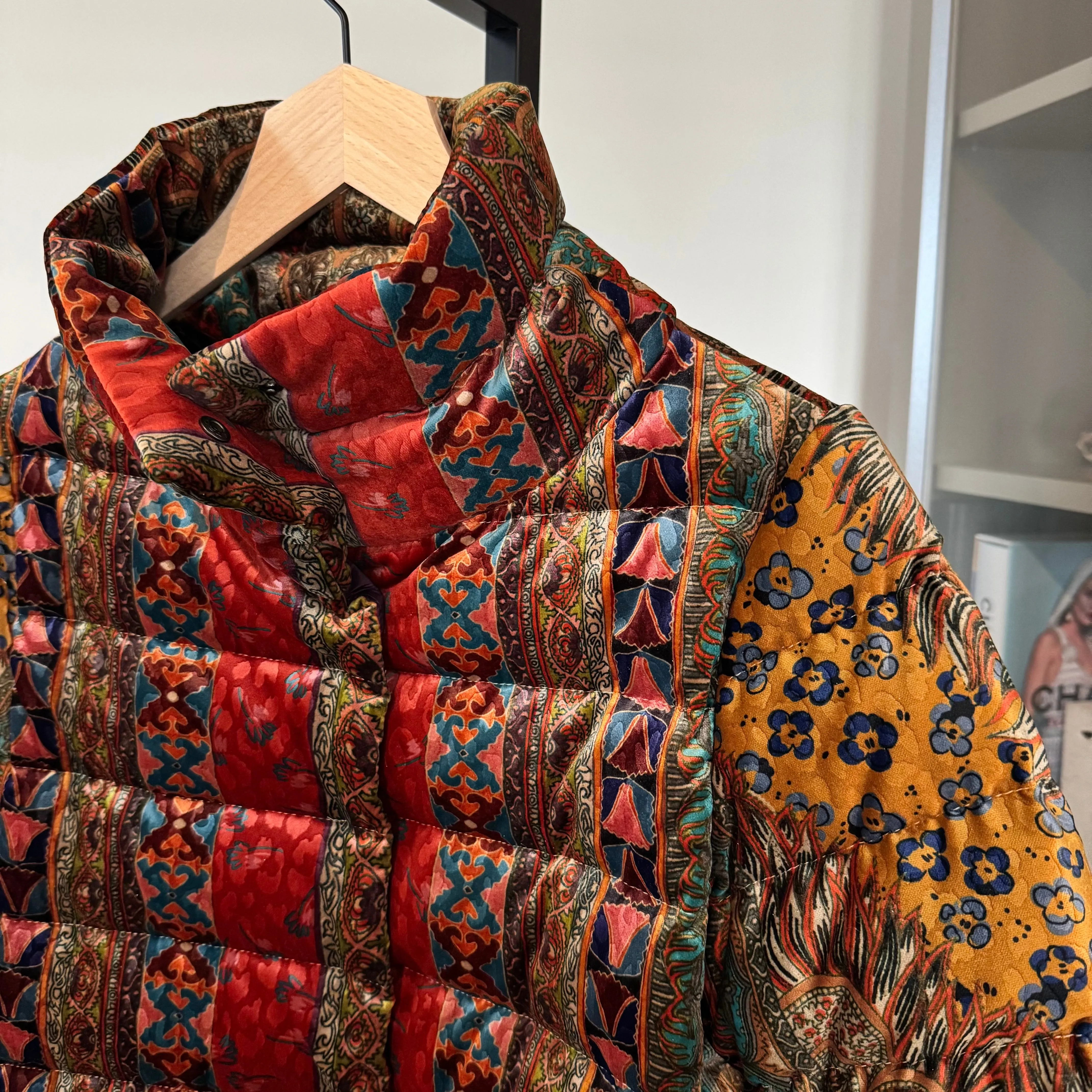 Etro Velvet Down Puffer Coat