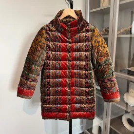 Etro Velvet Down Puffer Coat