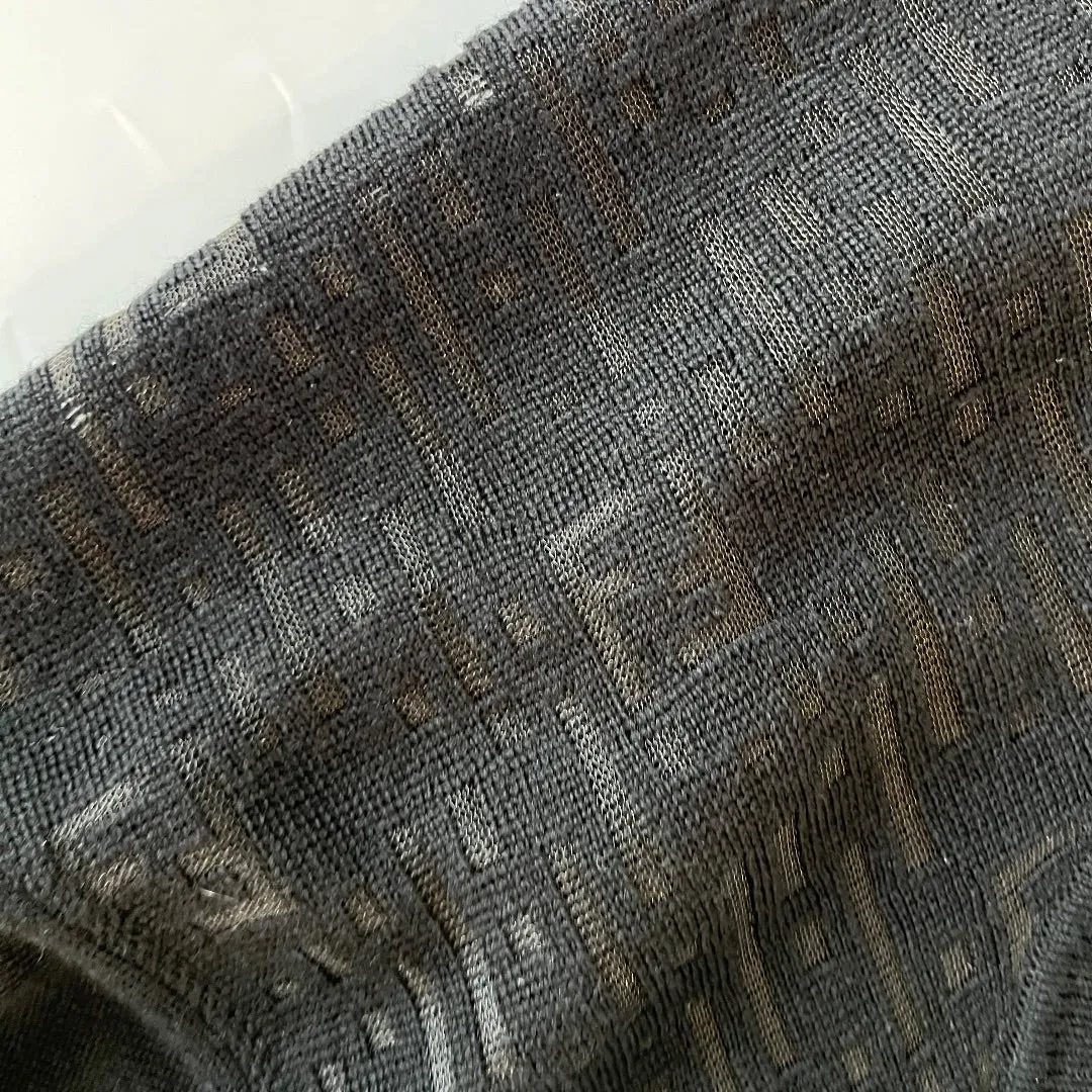 Fendi Black Logo Wool Sweater