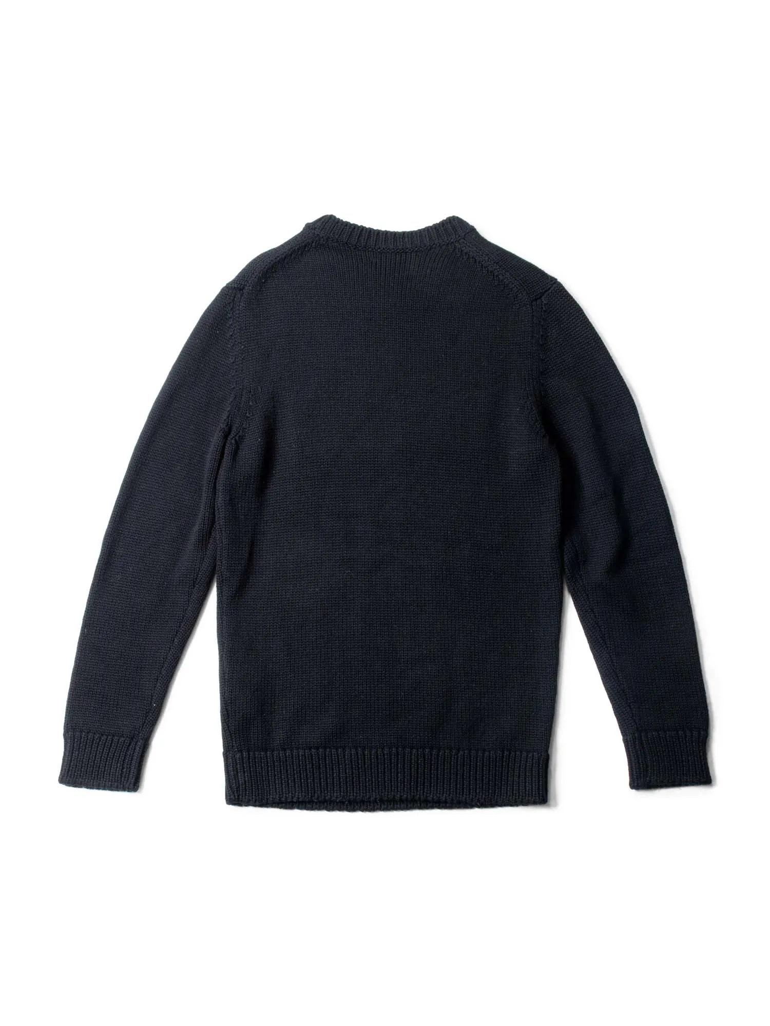 Fendi Logo Wool Knit Oversized Sweater Black White