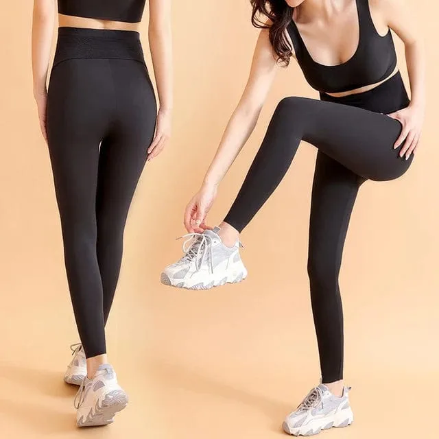 High Waist Belly Band Maternity Sports Leggings
