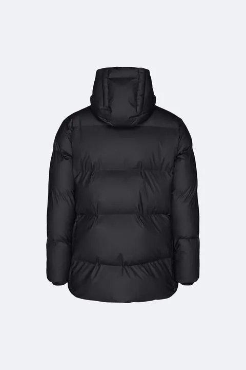 Hooded Puffer Coat - Black