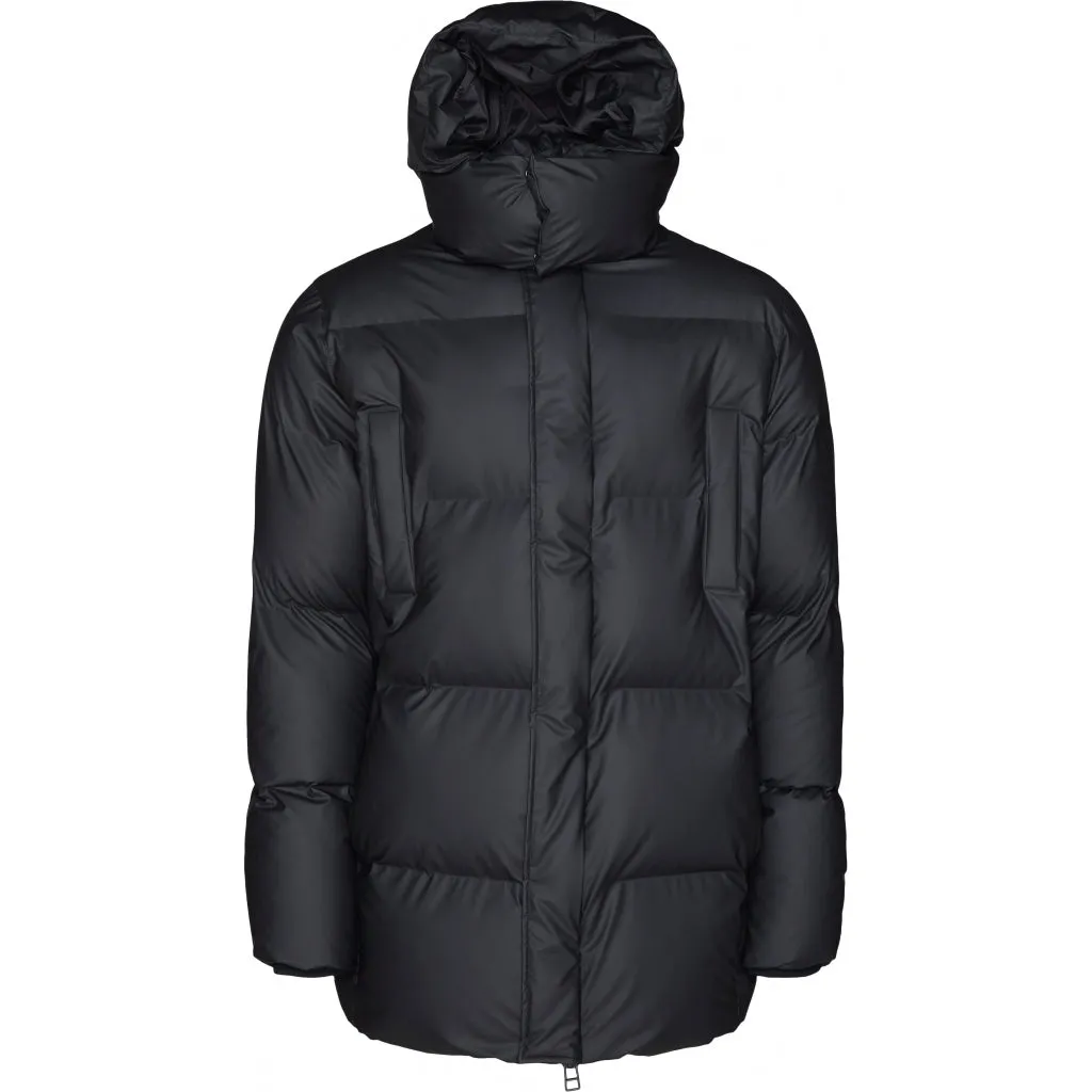 Hooded Puffer Coat - Black