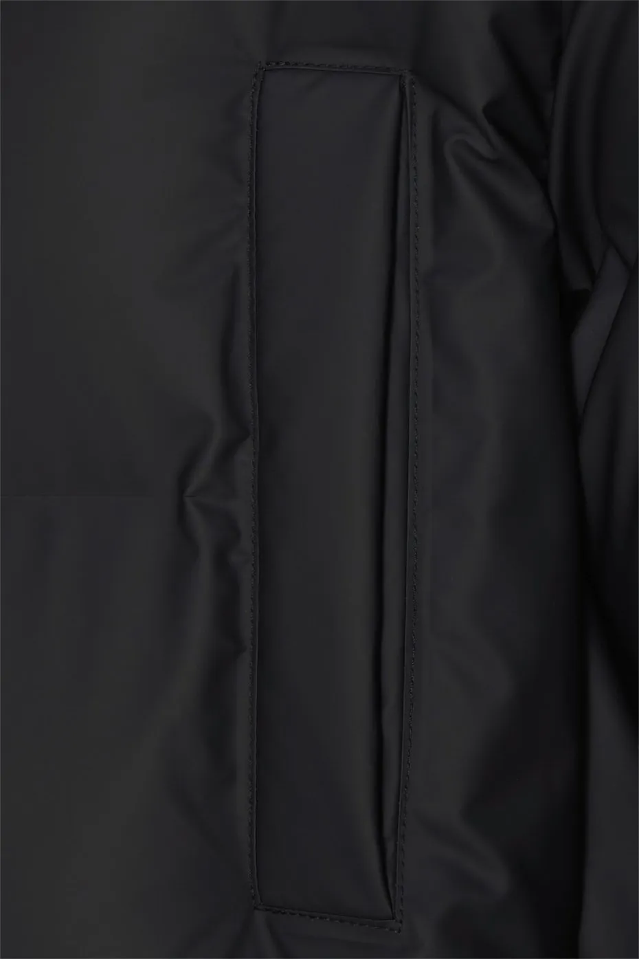 Hooded Puffer Coat - Black
