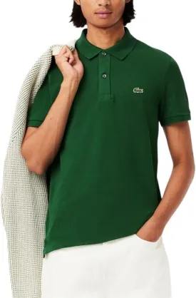 Lacoste Men's Legacy Classic Pique Slim Fit Short Sleeve Polo Shirt