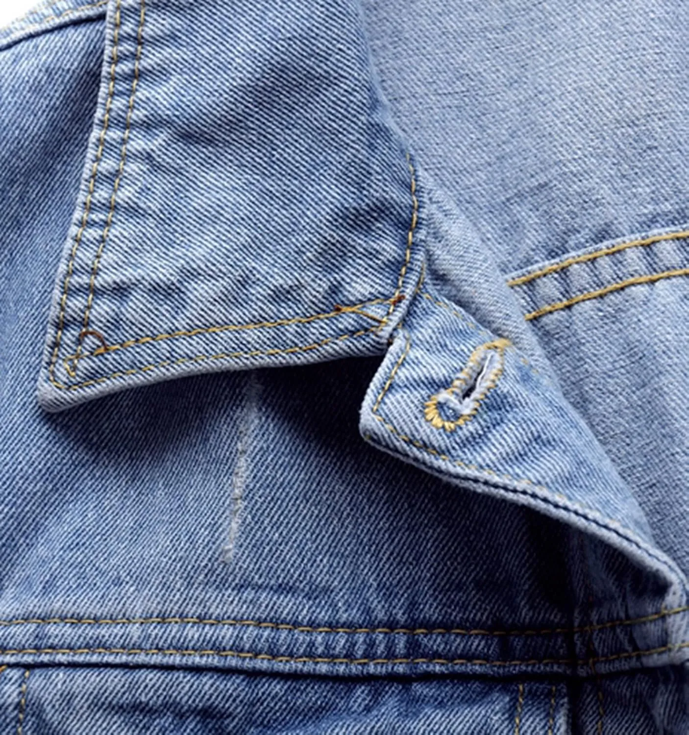 Ladyful Women's Bride Casual Jean Jacket Distressed Ripped Denim Jacket Coat with Pockets