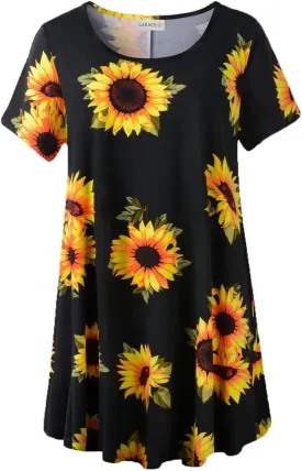LARACE Plus Size Tops for Women Short Sleeve Shirts Casual Summer Clothes Round Neck Tunics for Leggings