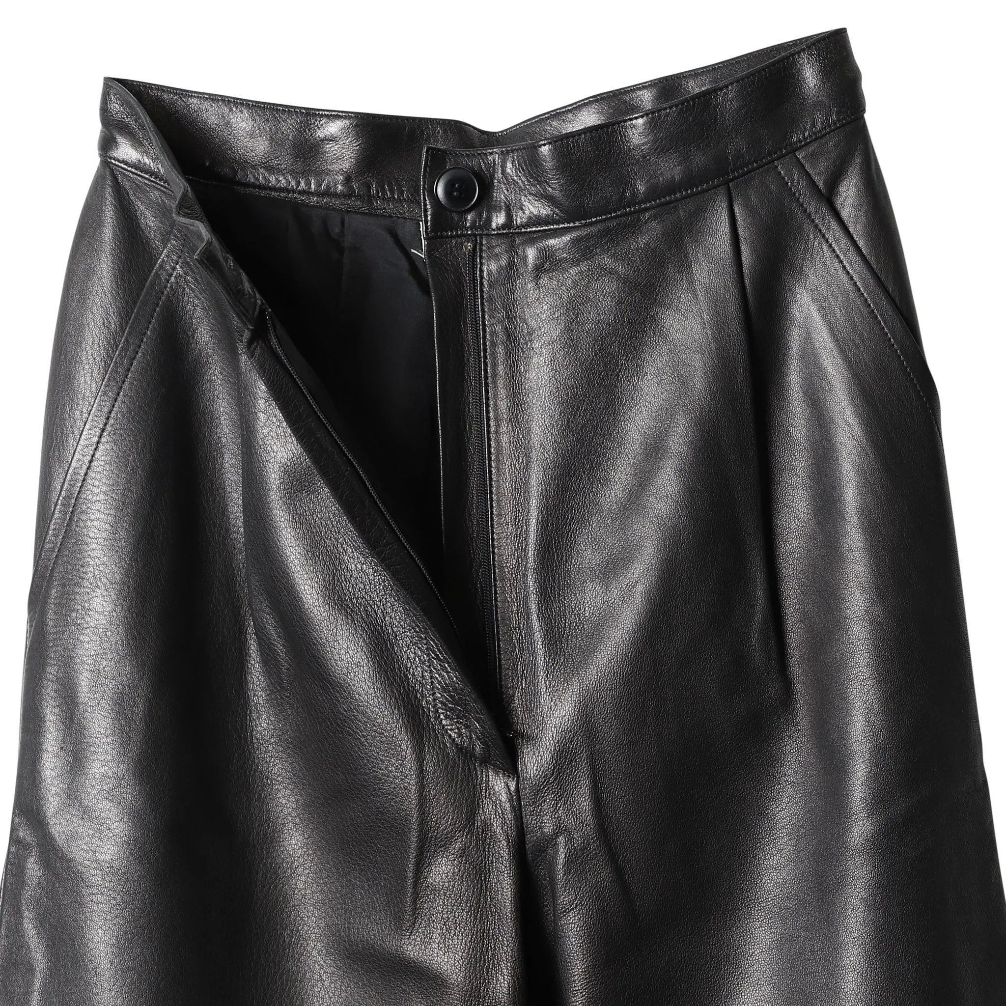 LEATHER PANTS / BLACK