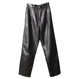 LEATHER PANTS / BLACK
