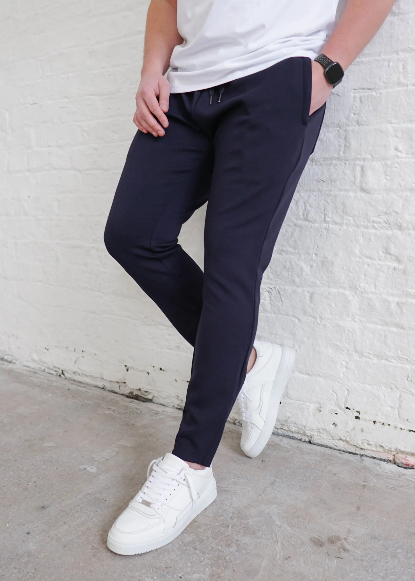 Luxe Aura Joggers In Navy