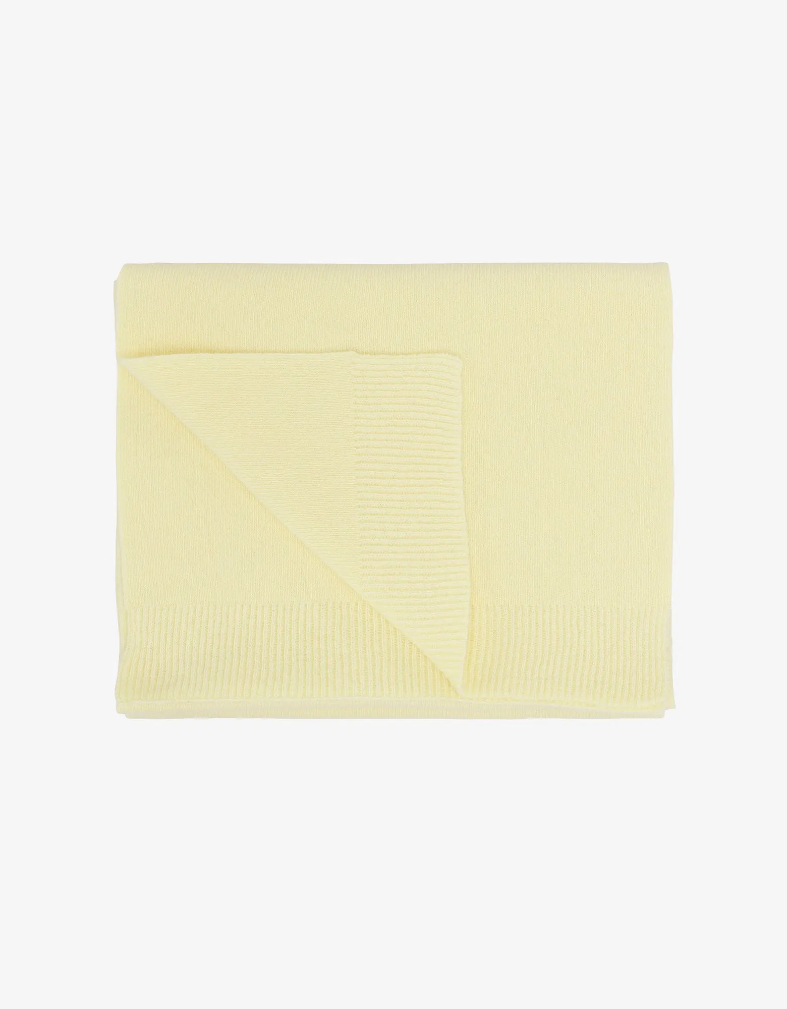 Merino Wool Scarf - Soft Yellow