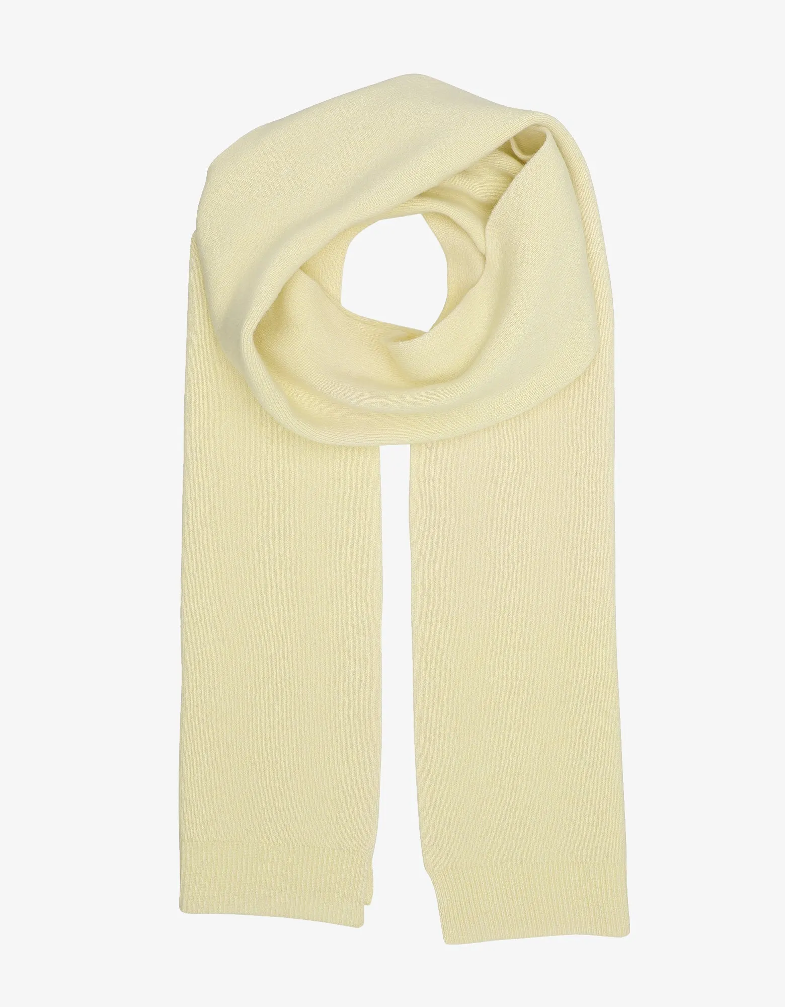 Merino Wool Scarf - Soft Yellow