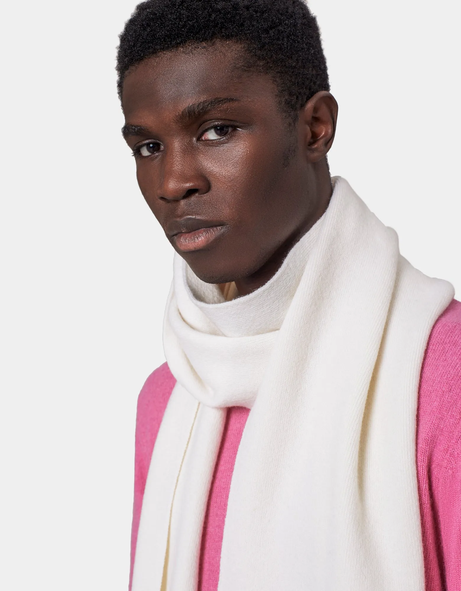 Merino Wool Scarf - Soft Yellow