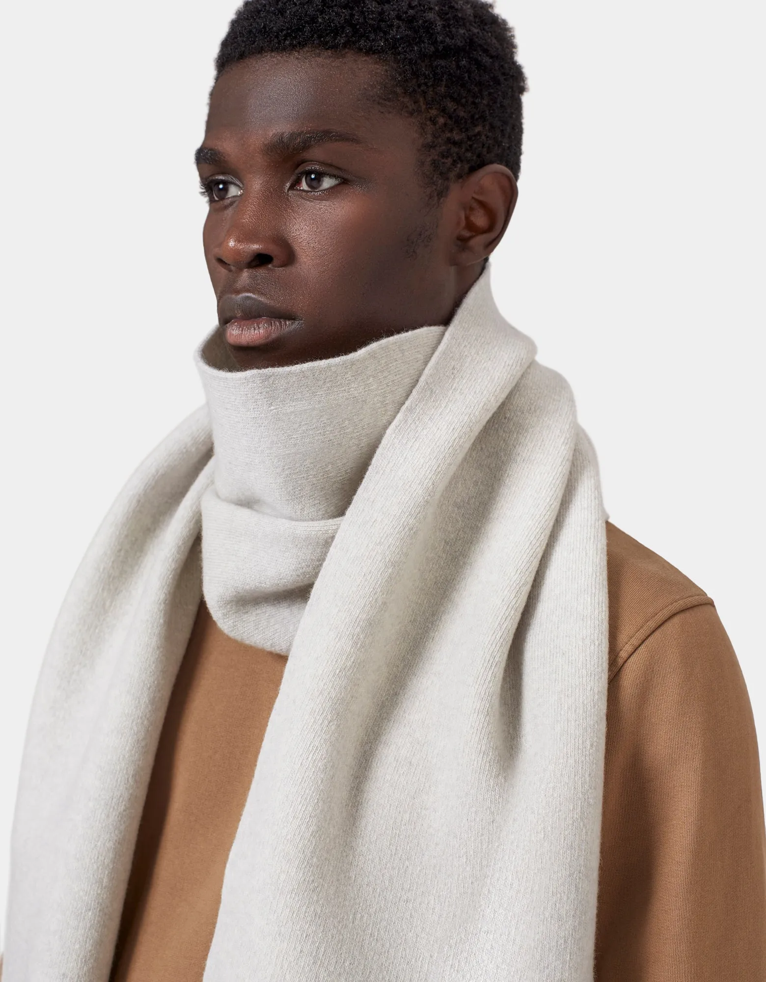 Merino Wool Scarf - Soft Yellow
