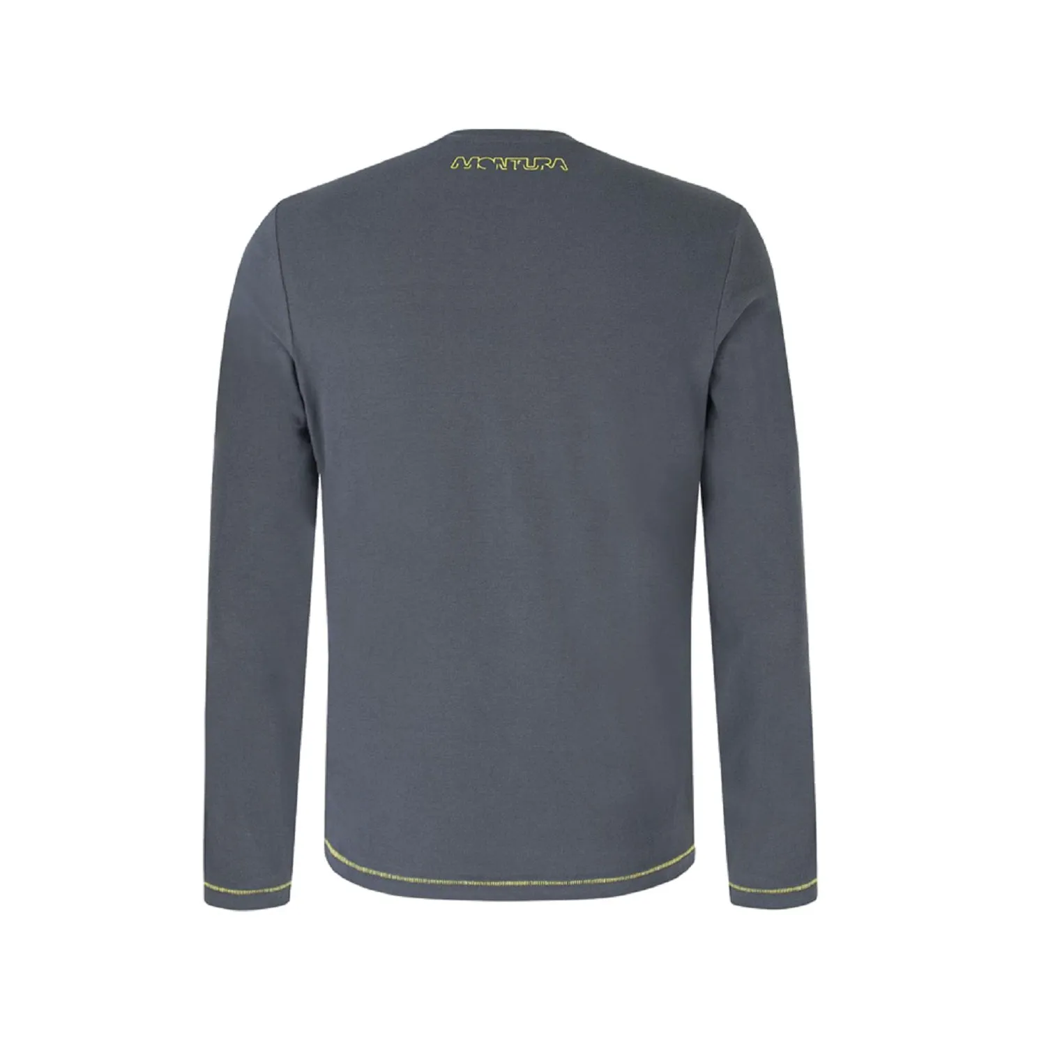 MONTURA SPORTY 2 MAGLIA A MANICHE LUNGHE - COLORE: PIOMBO/GIALLO FLUO
