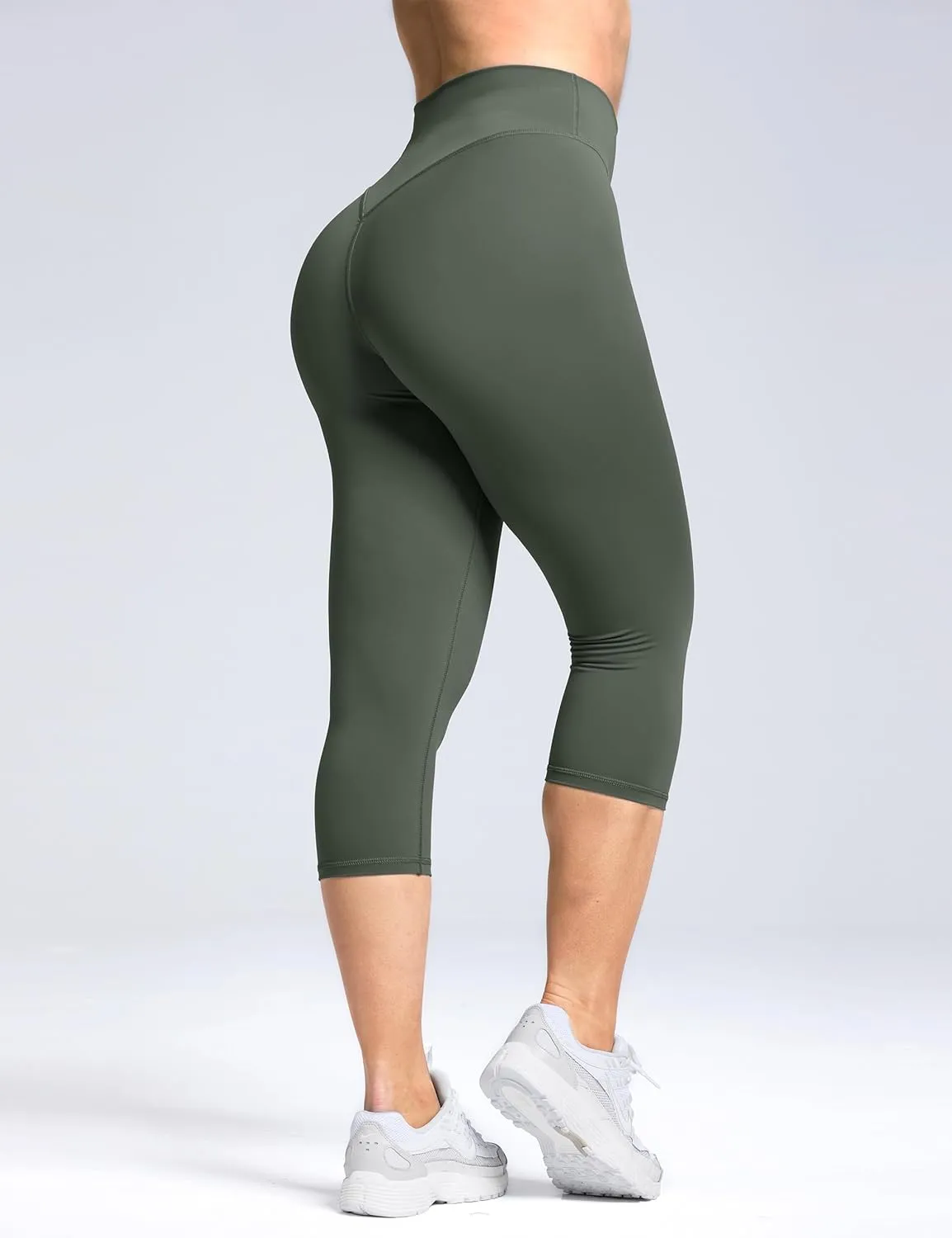 Olmlmt No Front Seam Workout Leggings for Women Tummy Control Butt Lifting Leggings Buttery Soft Gym Yoga Pants