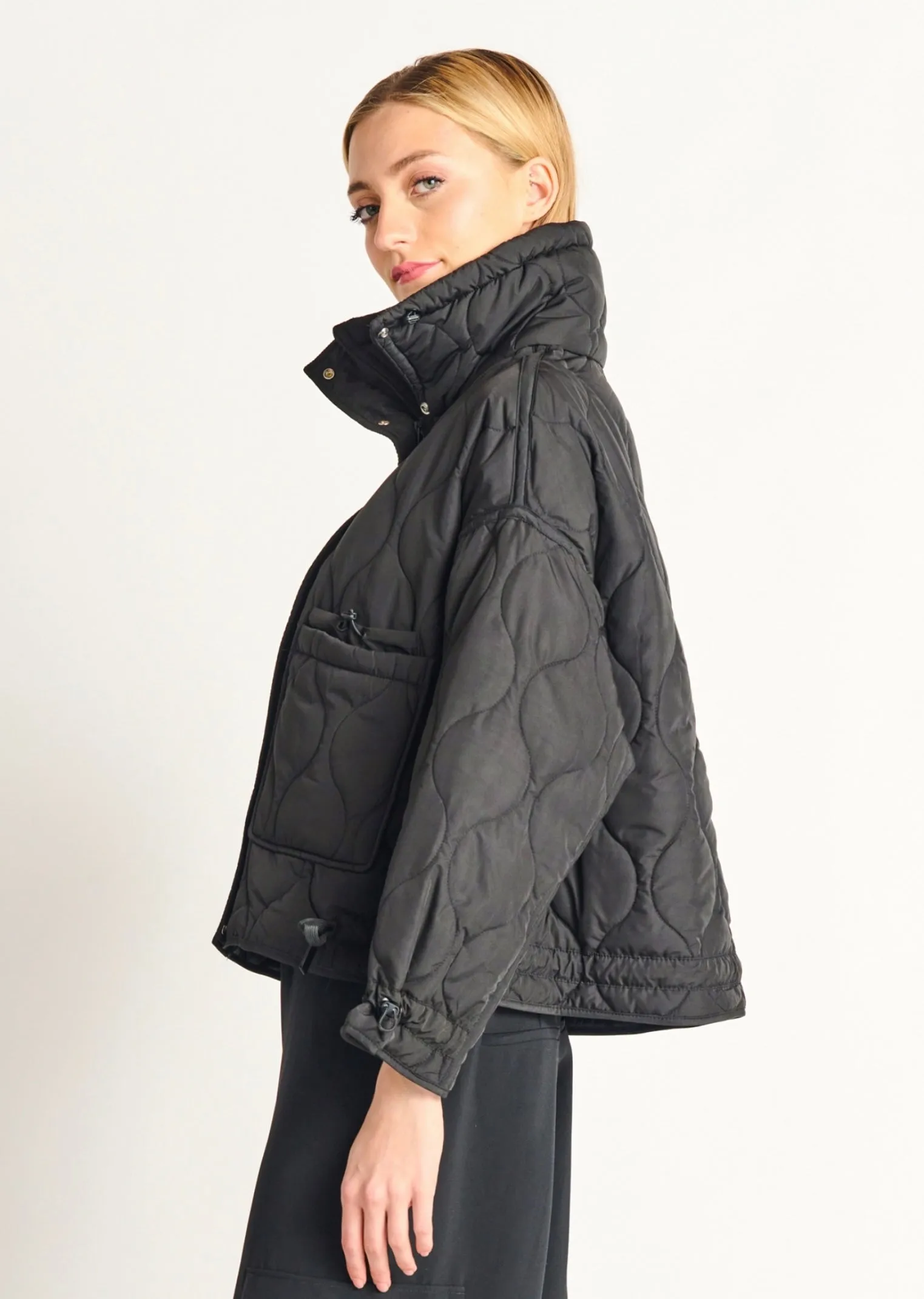 Quilted Puffer Coat Jacket
