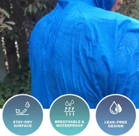 Rain Jacket Mens Waterproof with Hood Packable Lightweight Sun Protection Windbreaker Outdoor Cycling Rain Coats