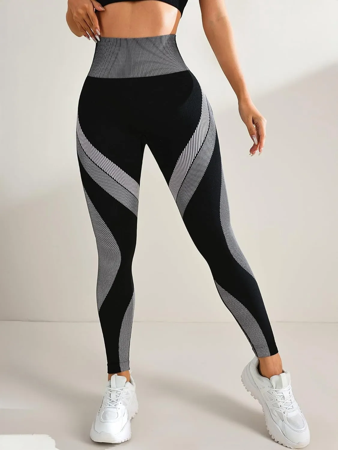 Regular and Plus Size Leggings for Women,Seamless Scrunch Butt Lifting High Waisted Leggings Tummy Control Yoga Pants