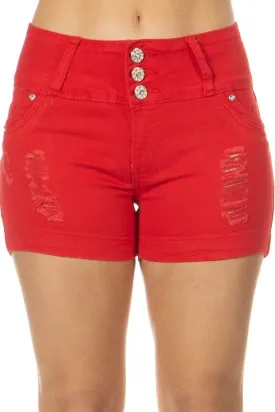 Ripped Embellished Shorts