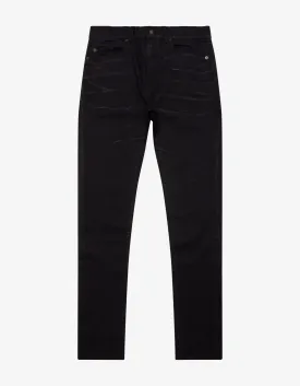 Saint Laurent Black Skinny Jeans with Silver Coating