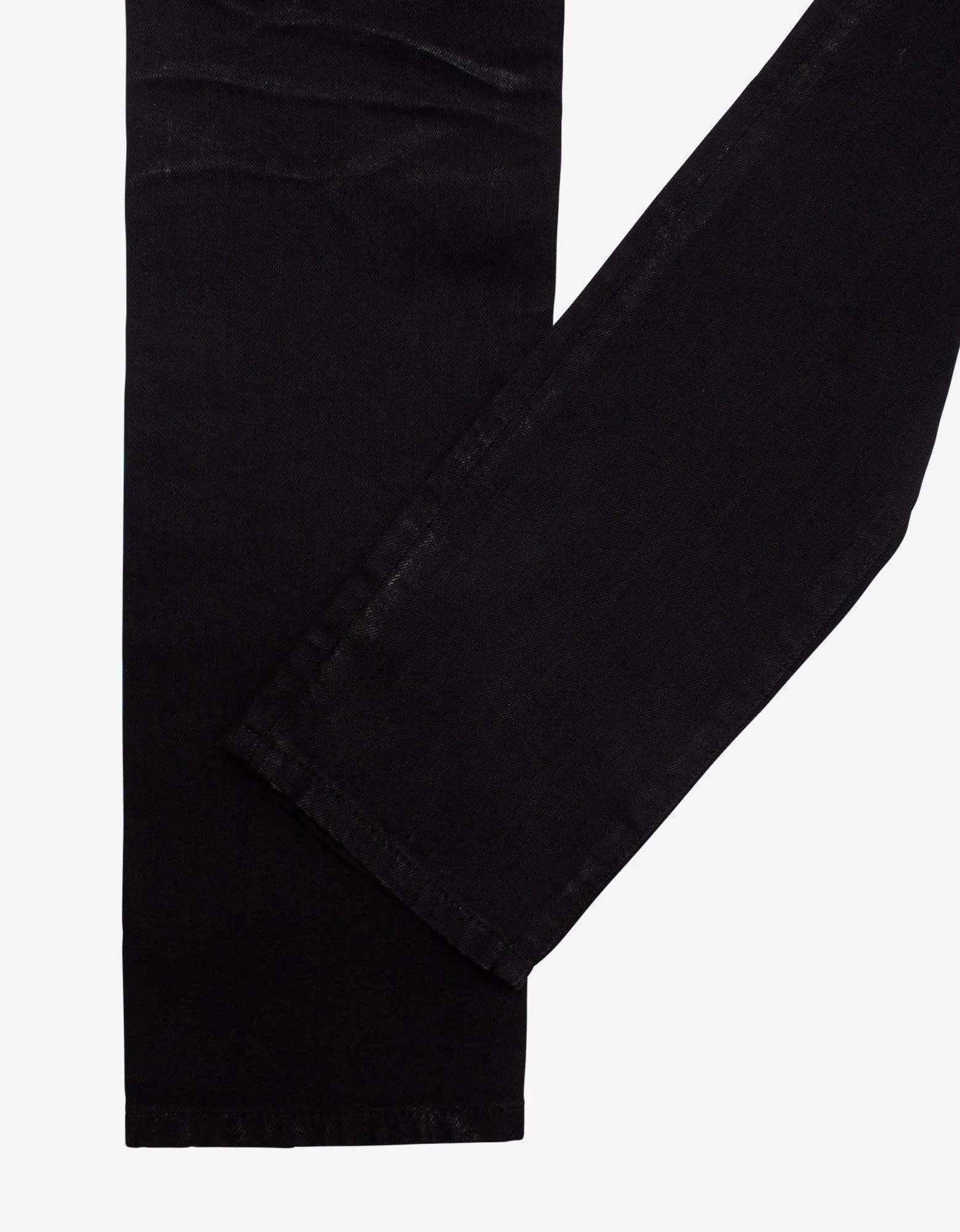 Saint Laurent Black Skinny Jeans with Silver Coating