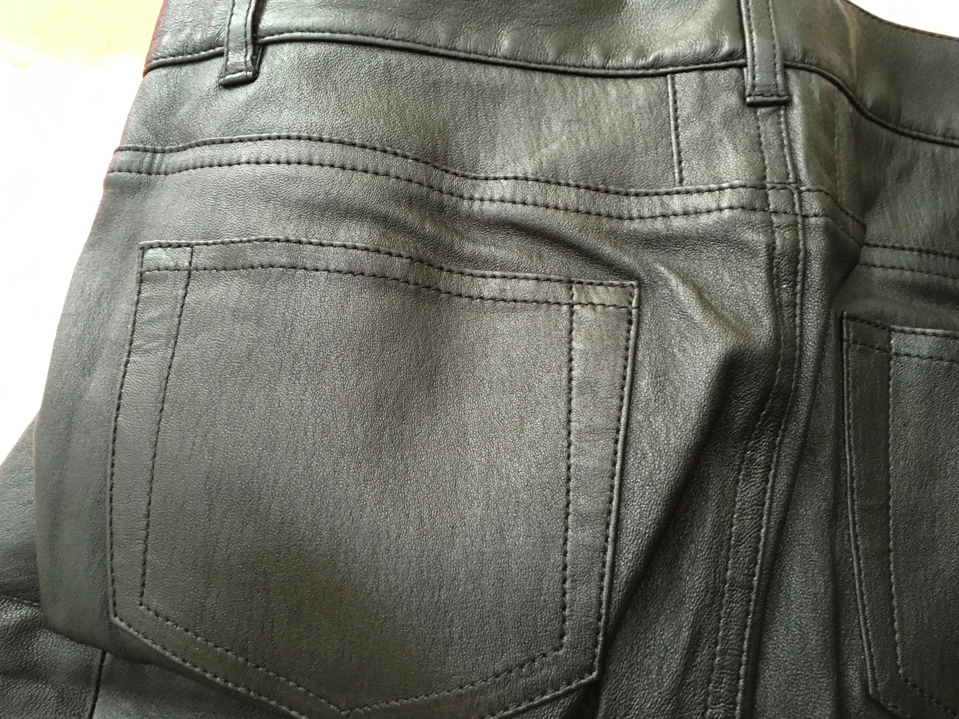 Saint Laurent SOLD OUT Black Leather skinny pants trousers F 38 UK 10 US 6 Ladies