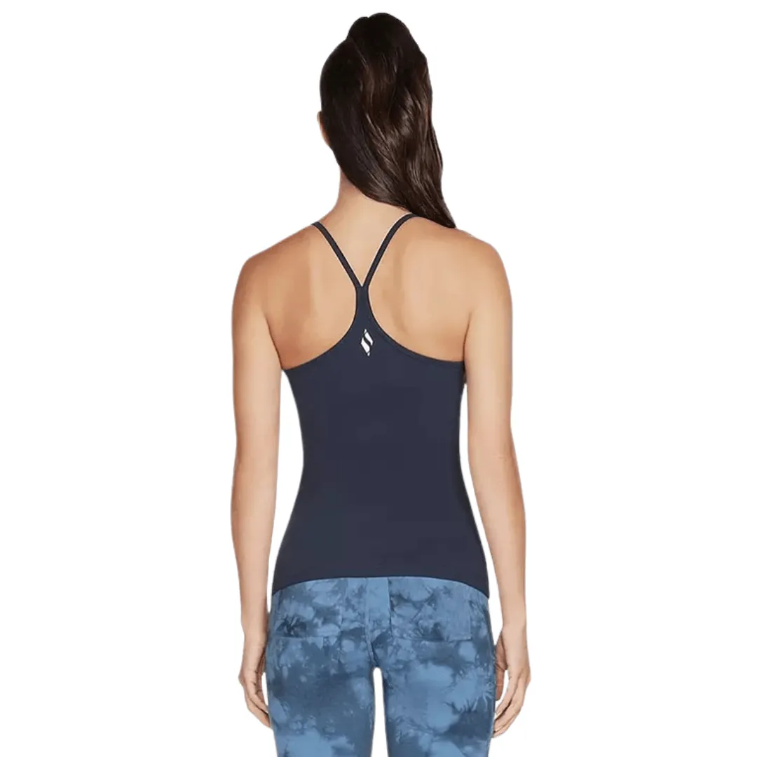 Skechers Womens Go Walk Racerback Shelf Bra Cami Navy