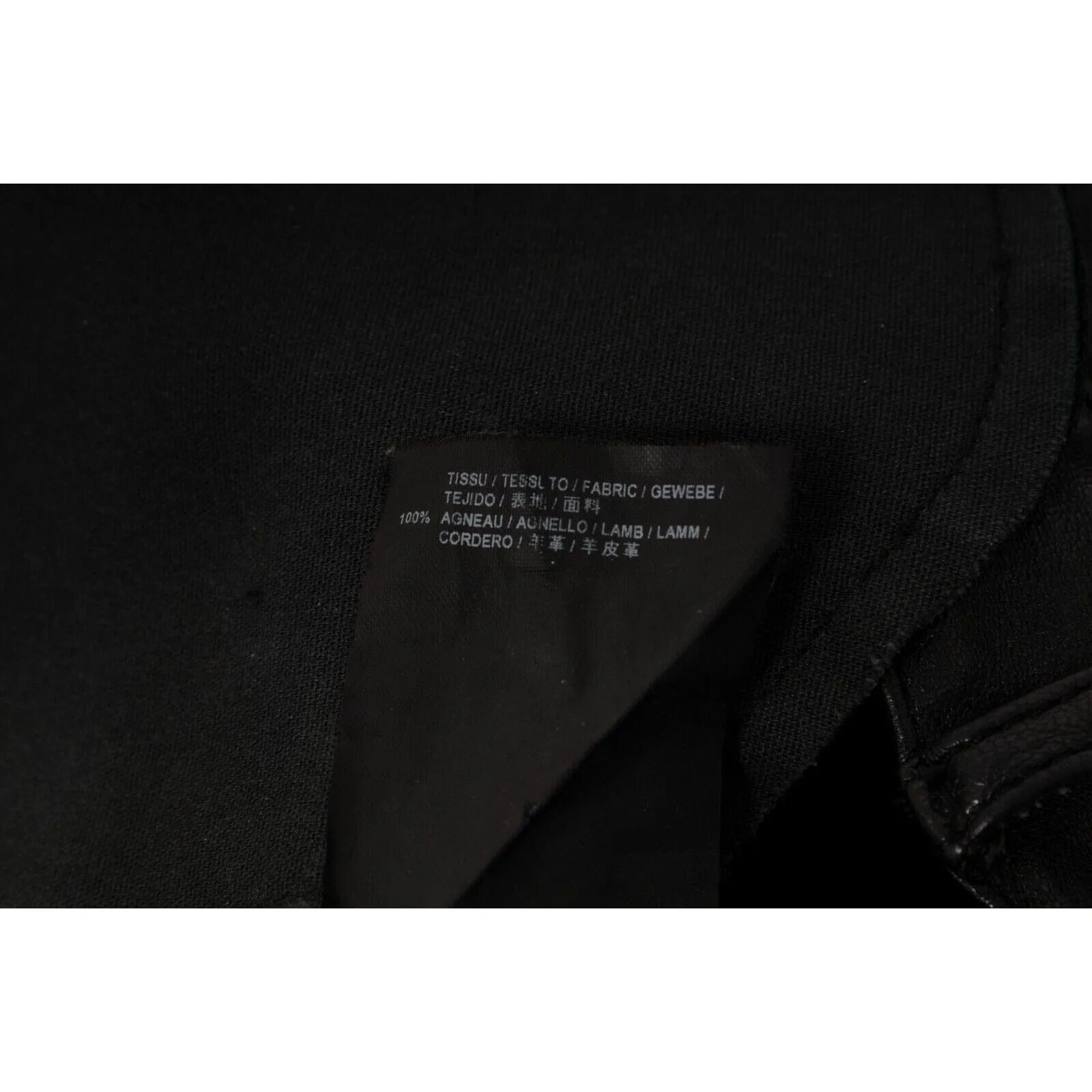 Skinny Lambskin Leather Jeans Black Pants Hedi