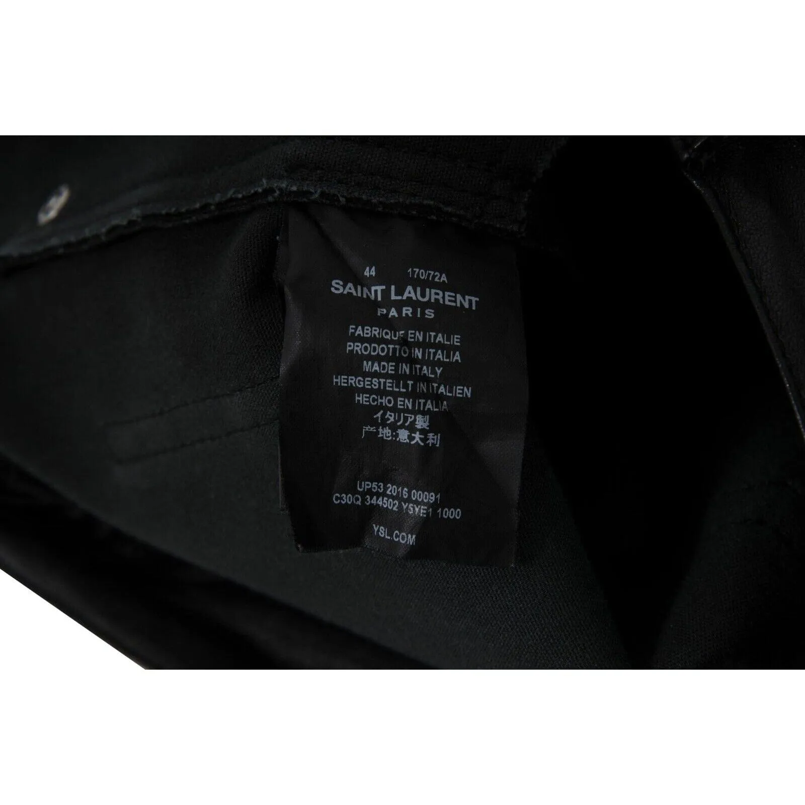 Skinny Lambskin Leather Jeans Black Pants Hedi