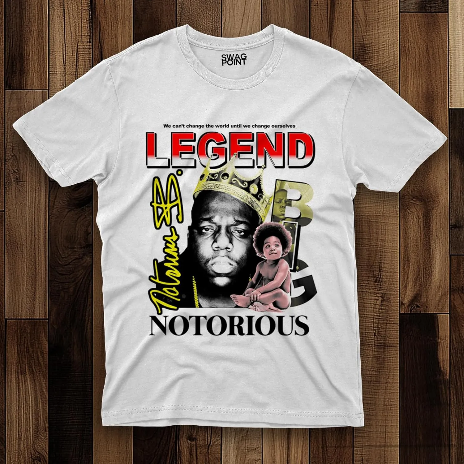Swag Point Mens Graphic T Shirts  100% Cotton Short Sleeve Urban Trendy Fashion Casual Tops Streetwear Hip Hop Tee