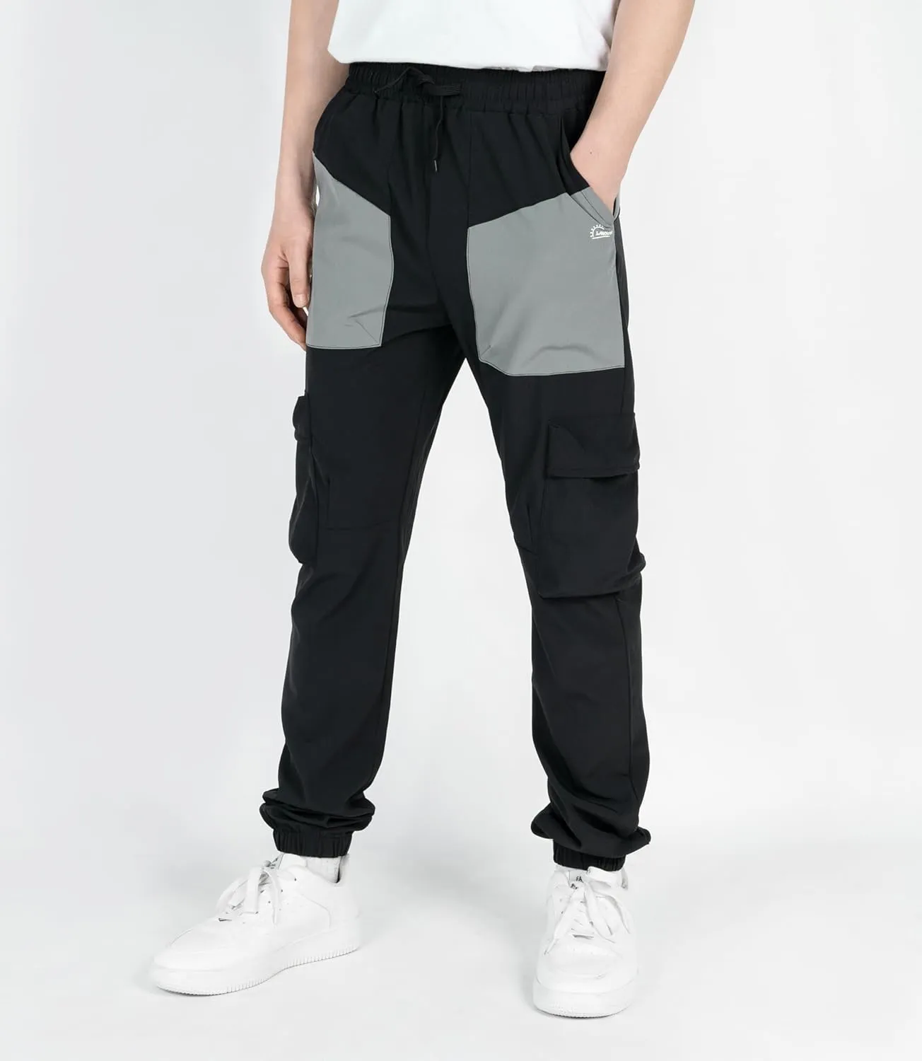 TLAENSON Boys Cargo Pants Joggers Kids Lightweight Quick Dry Hiking Pant Youth Running Athletic Jogging for Sports Outdoor