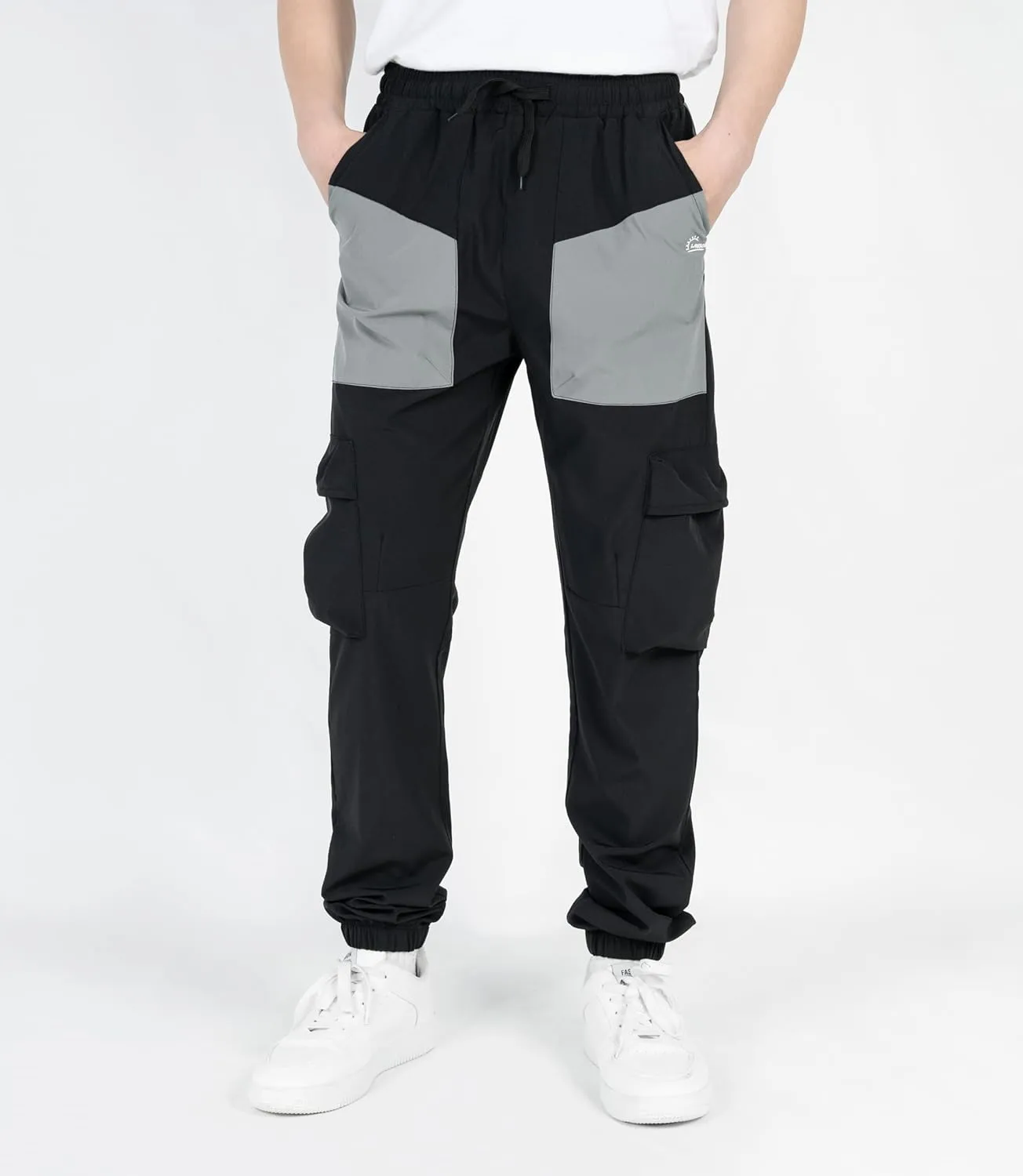 TLAENSON Boys Cargo Pants Joggers Kids Lightweight Quick Dry Hiking Pant Youth Running Athletic Jogging for Sports Outdoor