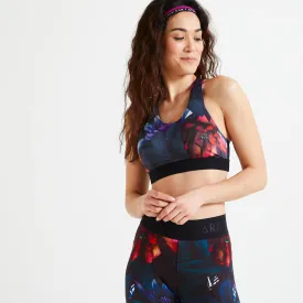 Women's Medium Support Racer Back Sports Bra with Cups