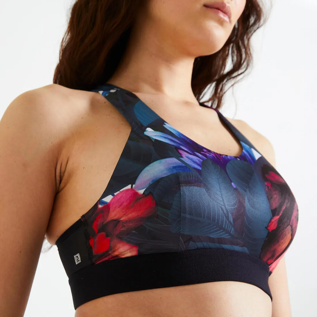 Women's Medium Support Racer Back Sports Bra with Cups