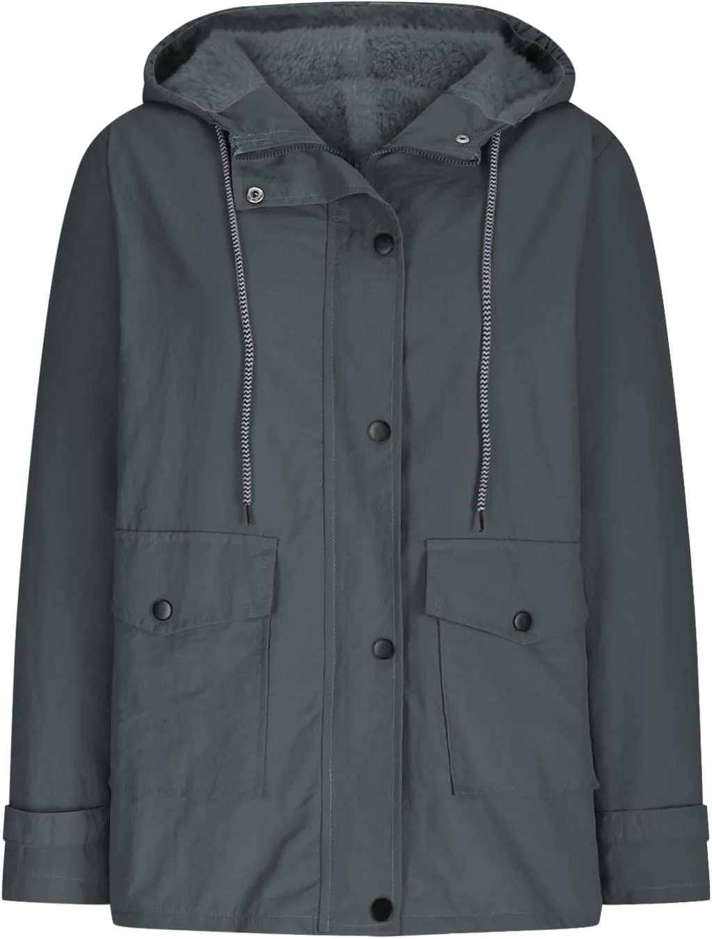 Womens Rain Jackets Waterproof Lightweight Plus Size Rain Coats Casual Hooded Raincoats Packable Travel Outerwear