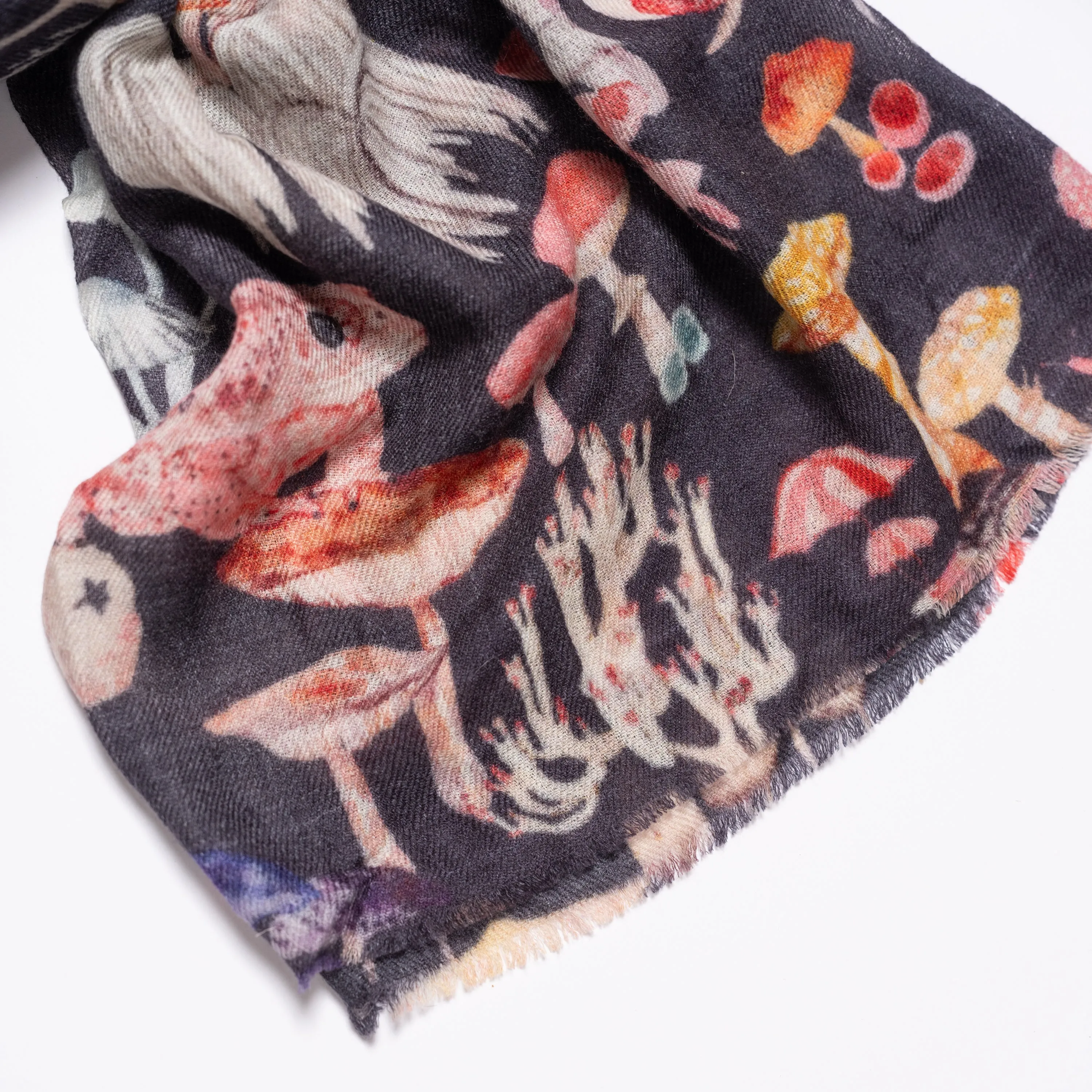Wool Scarf- Mushroom Magic